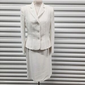 Le Suit Skirt Suit White